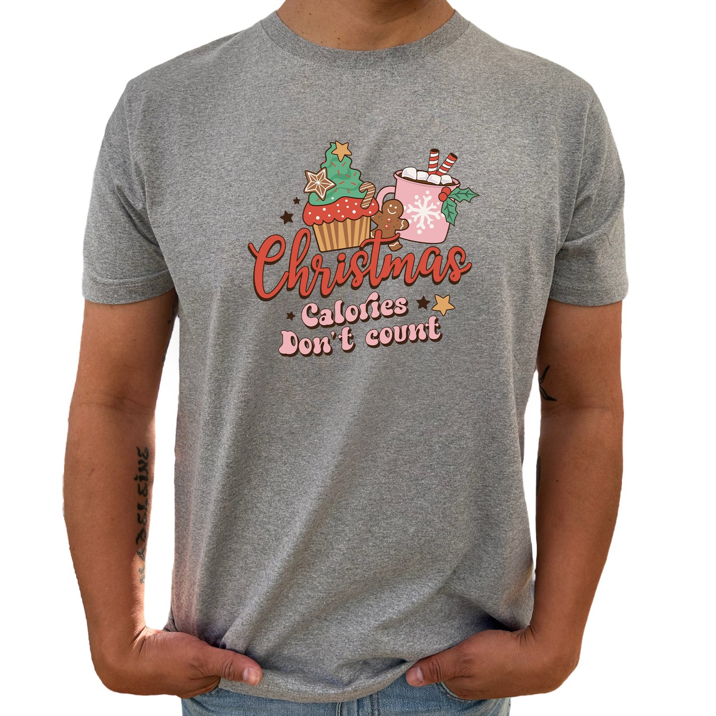 Christmas Calories Don't Count Jul T-shirt