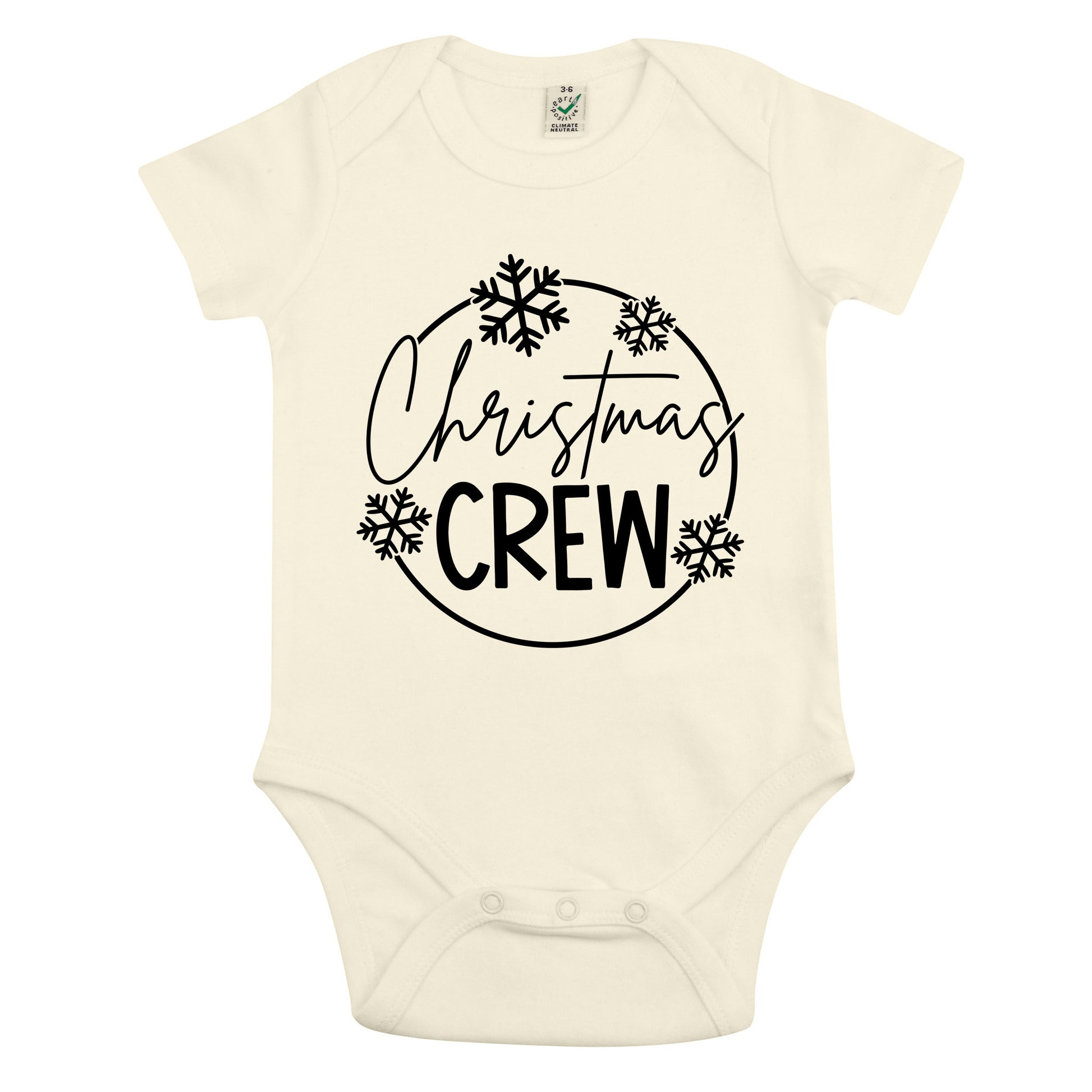 Christmas Crew Jul Baby Body Nyfödd-Lovely Text