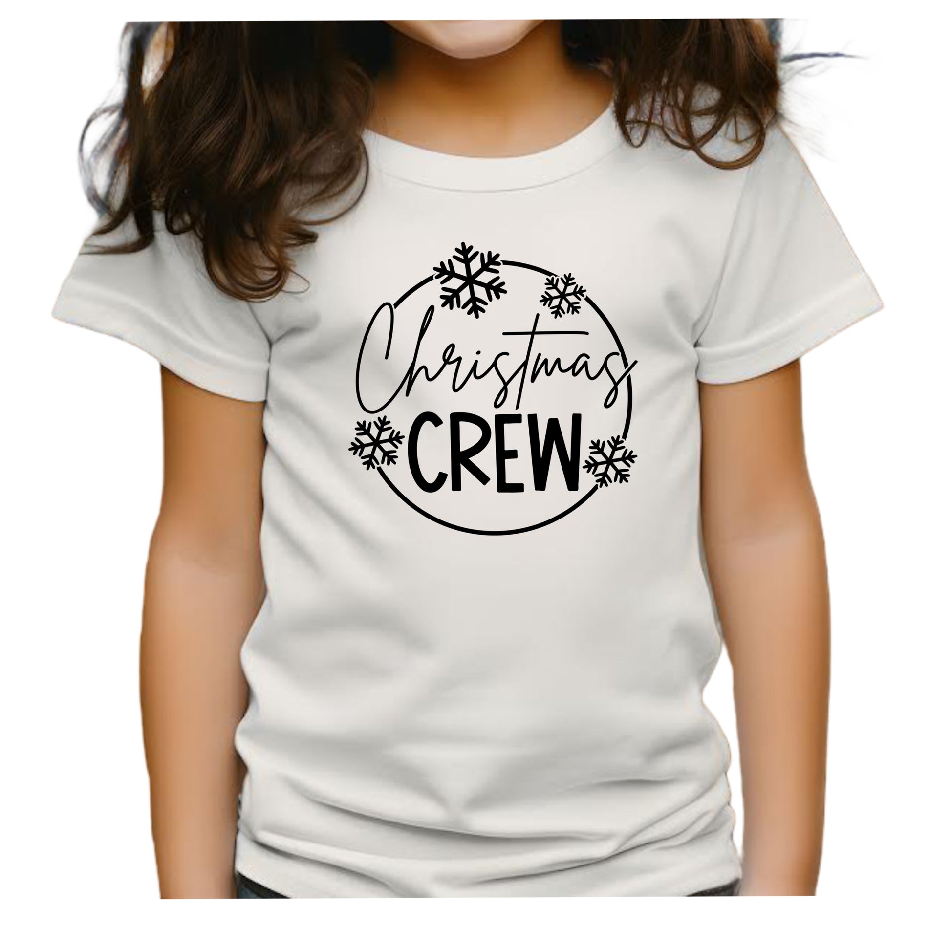 Christmas Crew Jul T-shirt Barn-Lovely Text