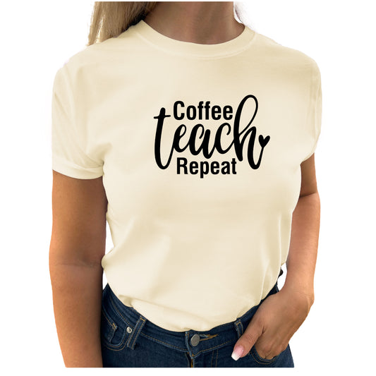Coffee Teach Repeat T-shirt