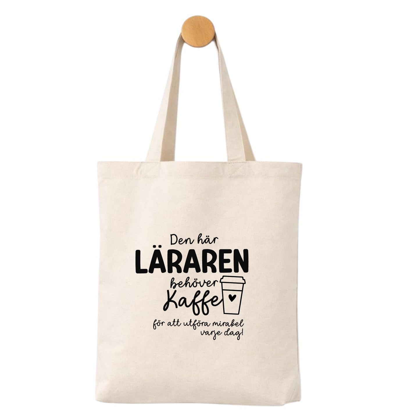Tygpåse – Den här pedagogen / läraren behöver kaffe
