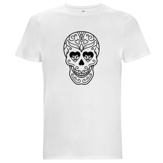 Dia de los Muertos Döskalle T-shirt – Unisex t-shirt med mexikanskt Halloweenmotiv