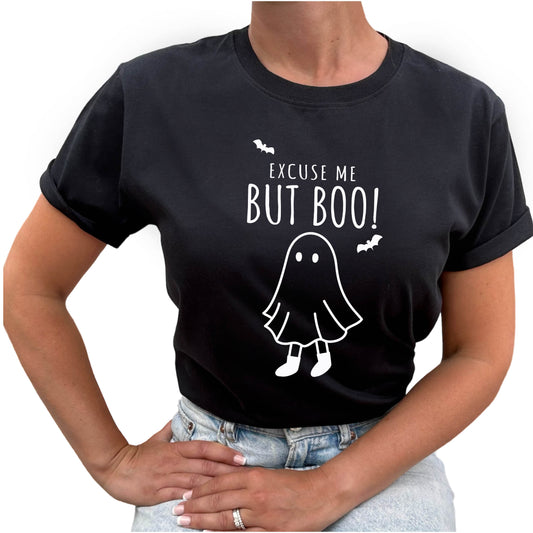 Excuse Me But BOO! Halloween T-shirt