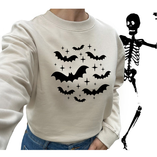 Fladdermöss Halloween Sweatshirt