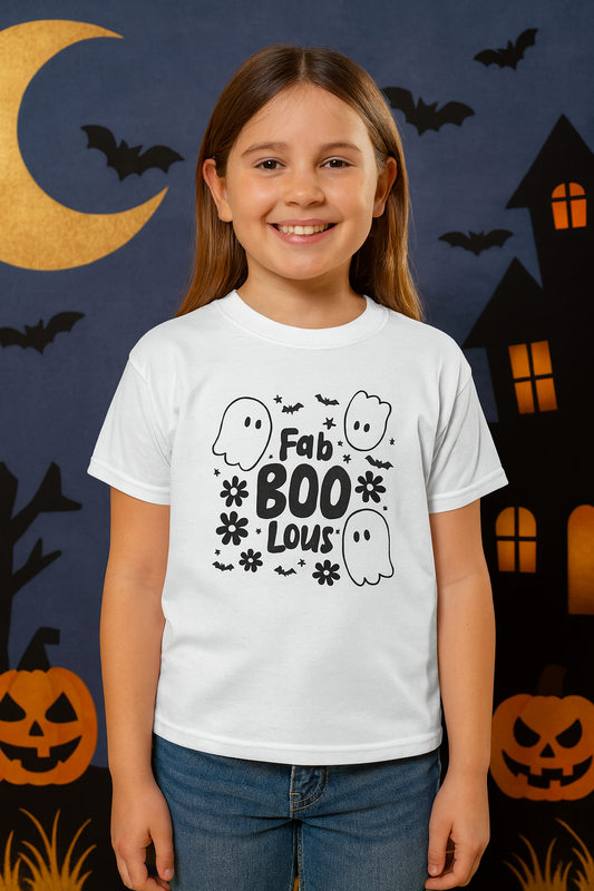 Fab BOO Lous Halloween T-shirt Barn