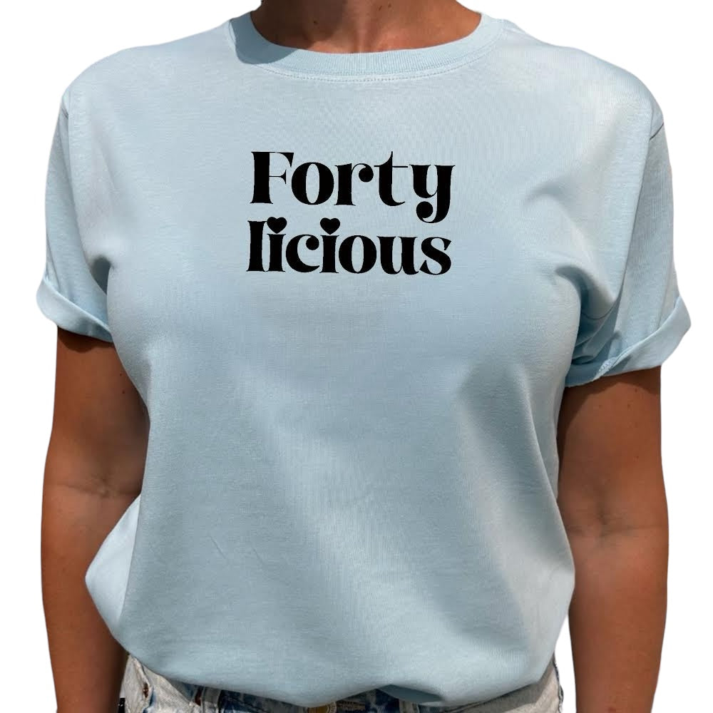 Forty licious Födelsedags T-shirt