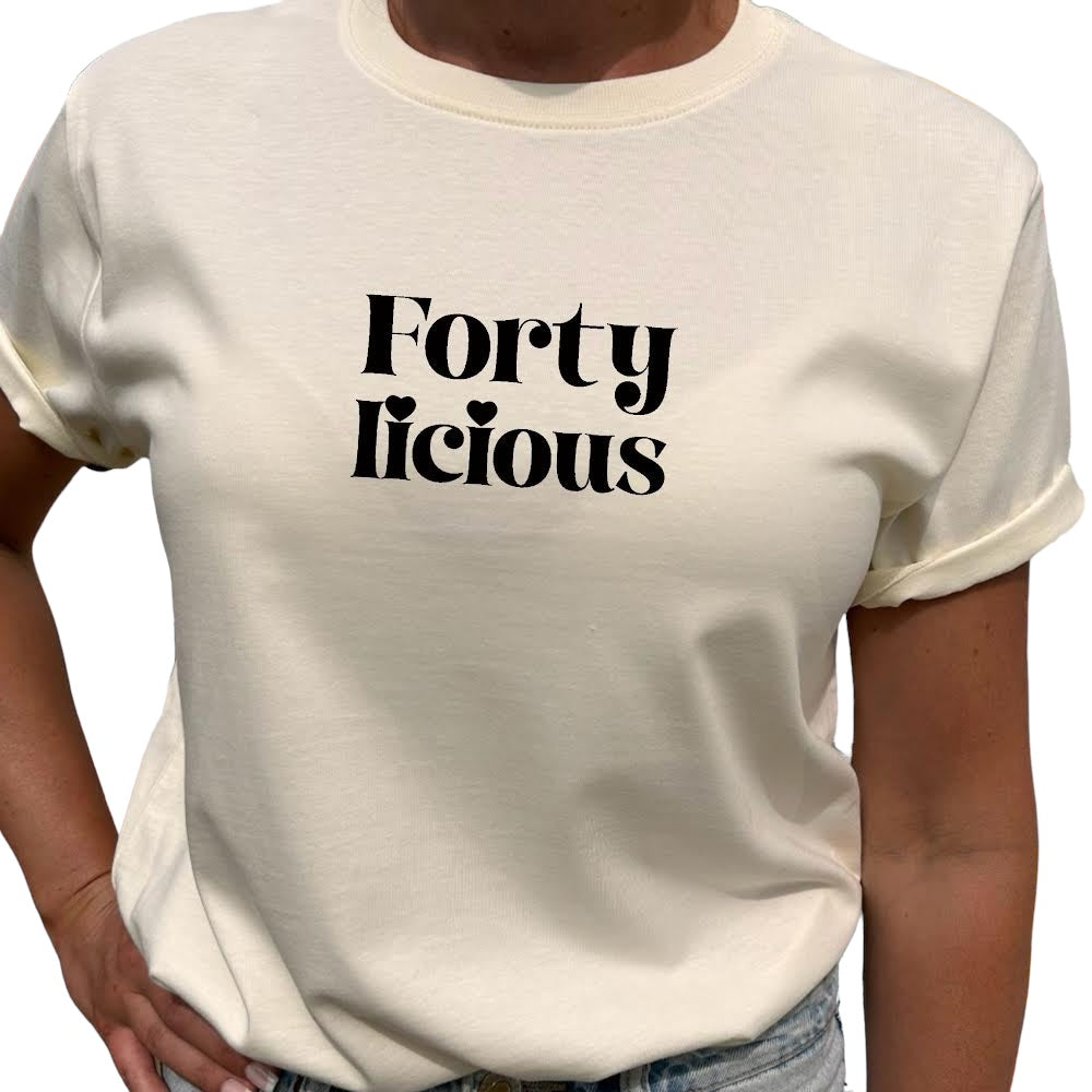 Forty licious Födelsedags T-shirt