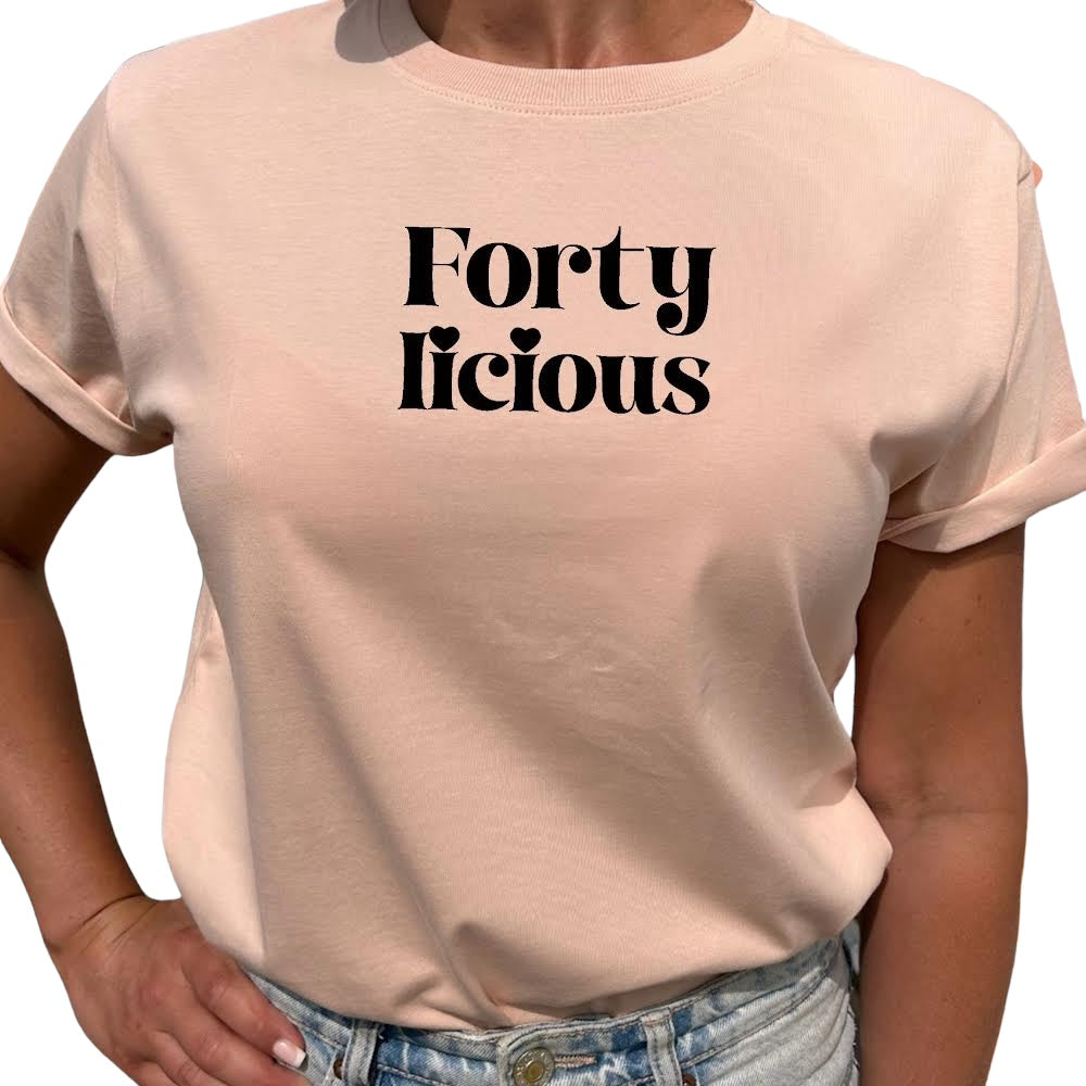 Forty licious Födelsedags T-shirt