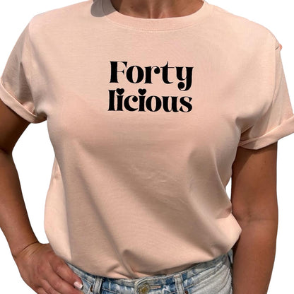 Forty licious Födelsedags T-shirt