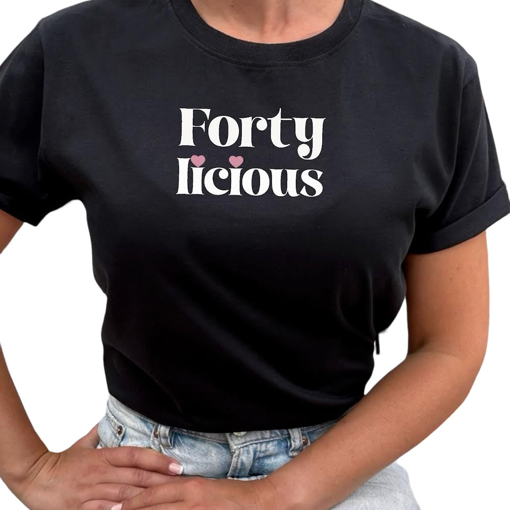 Forty licious Födelsedags T-shirt