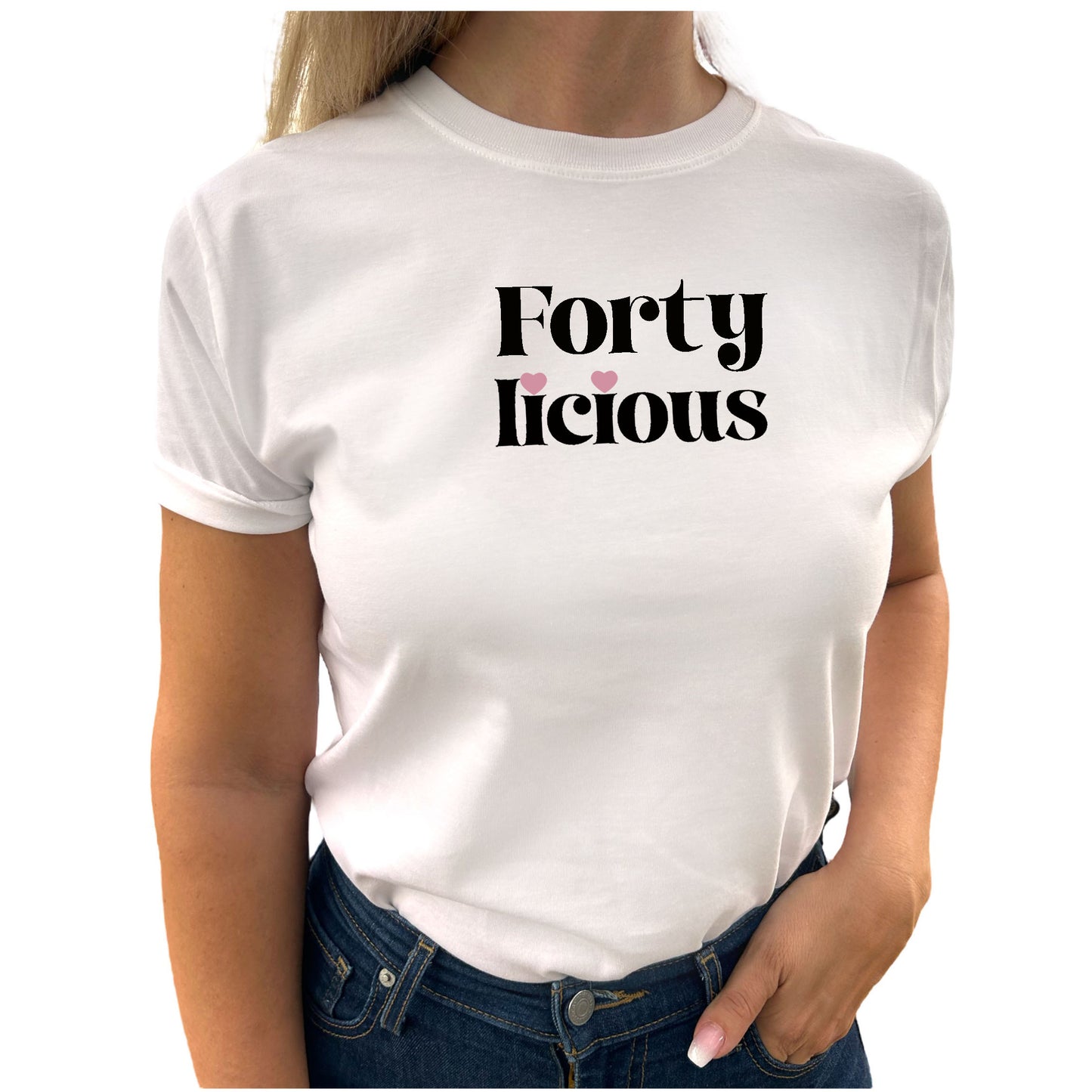 Forty licious Födelsedags T-shirt