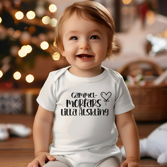Gammel Morfars Lilla Älskling Babybody Nyfödd-Lovely Text