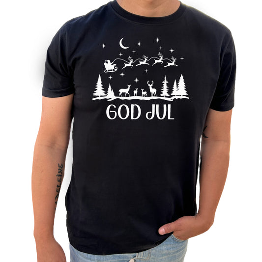 God Jul T-shirt-Lovely Text