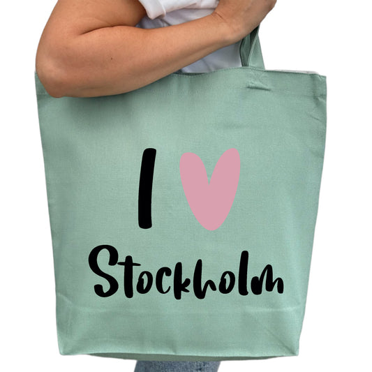 I Love Stockholm Tygpåse