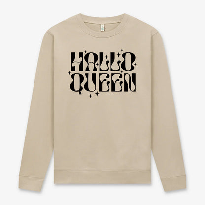 Hallo Queen Halloween Tröja – Unisex sweatshirt för höstens drottningar