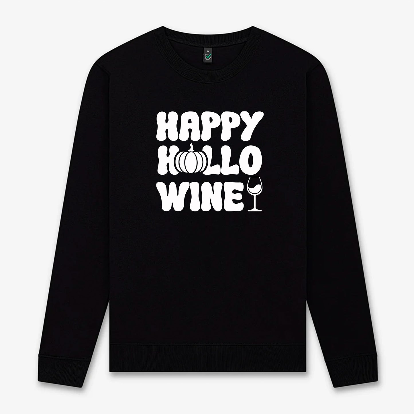 Happy Hallo Wine – Unisex Halloween Tröja för vinälskare