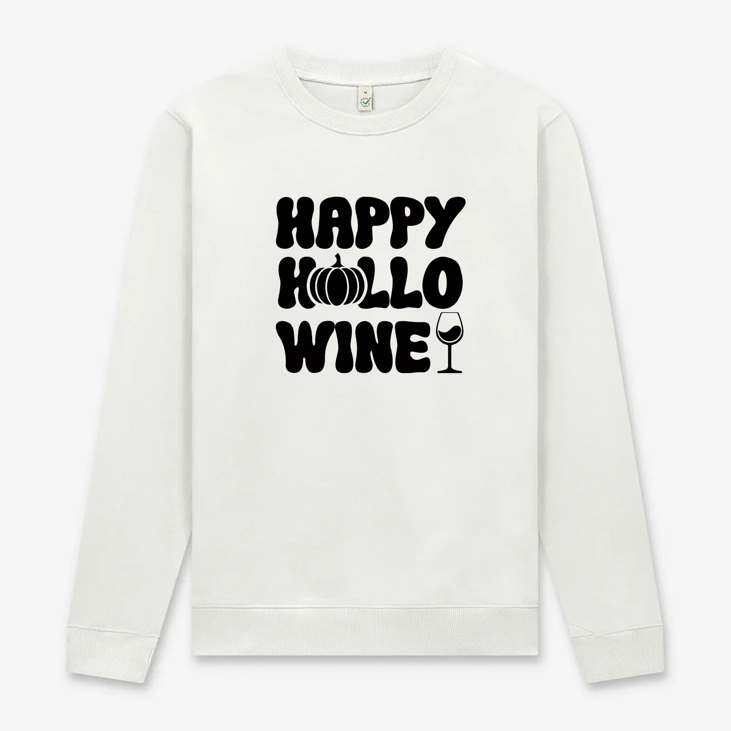 Happy Hallo Wine – Unisex Halloween Tröja för vinälskare