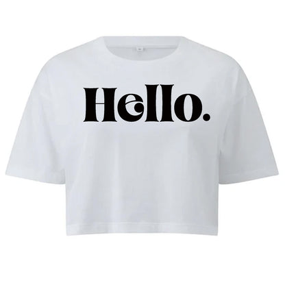 Hello Crop Top T-shirt