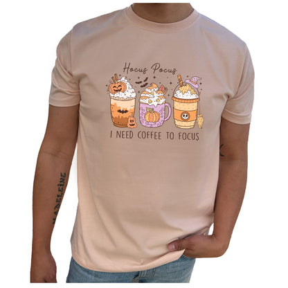Hocus Pocus I Need Coffee To Focus Halloween T-shirt
