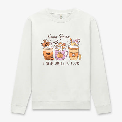 Hocus Pocus I Need Coffee To Focus – Unisex Halloween Tröja