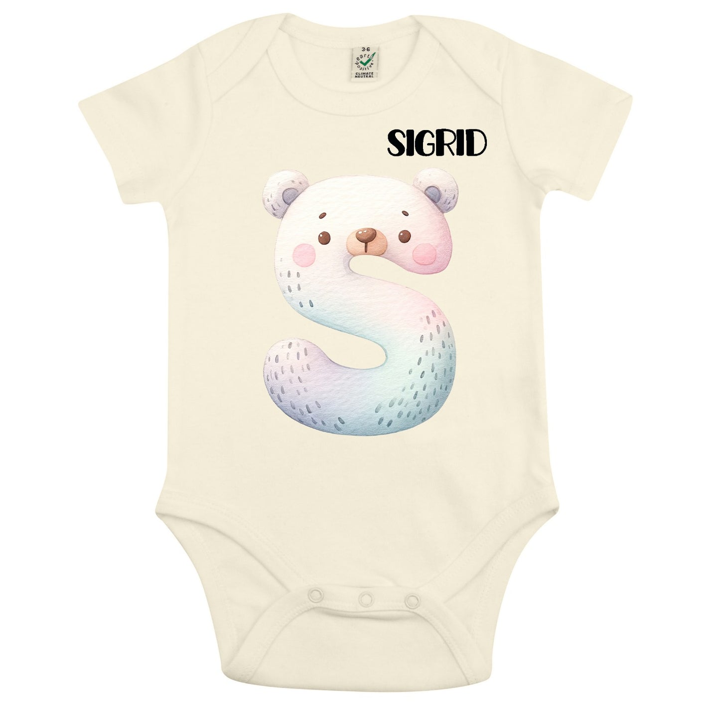 Personlig Babybody med charmigt björnmotiv