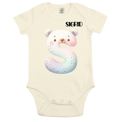 Personlig Babybody med charmigt björnmotiv