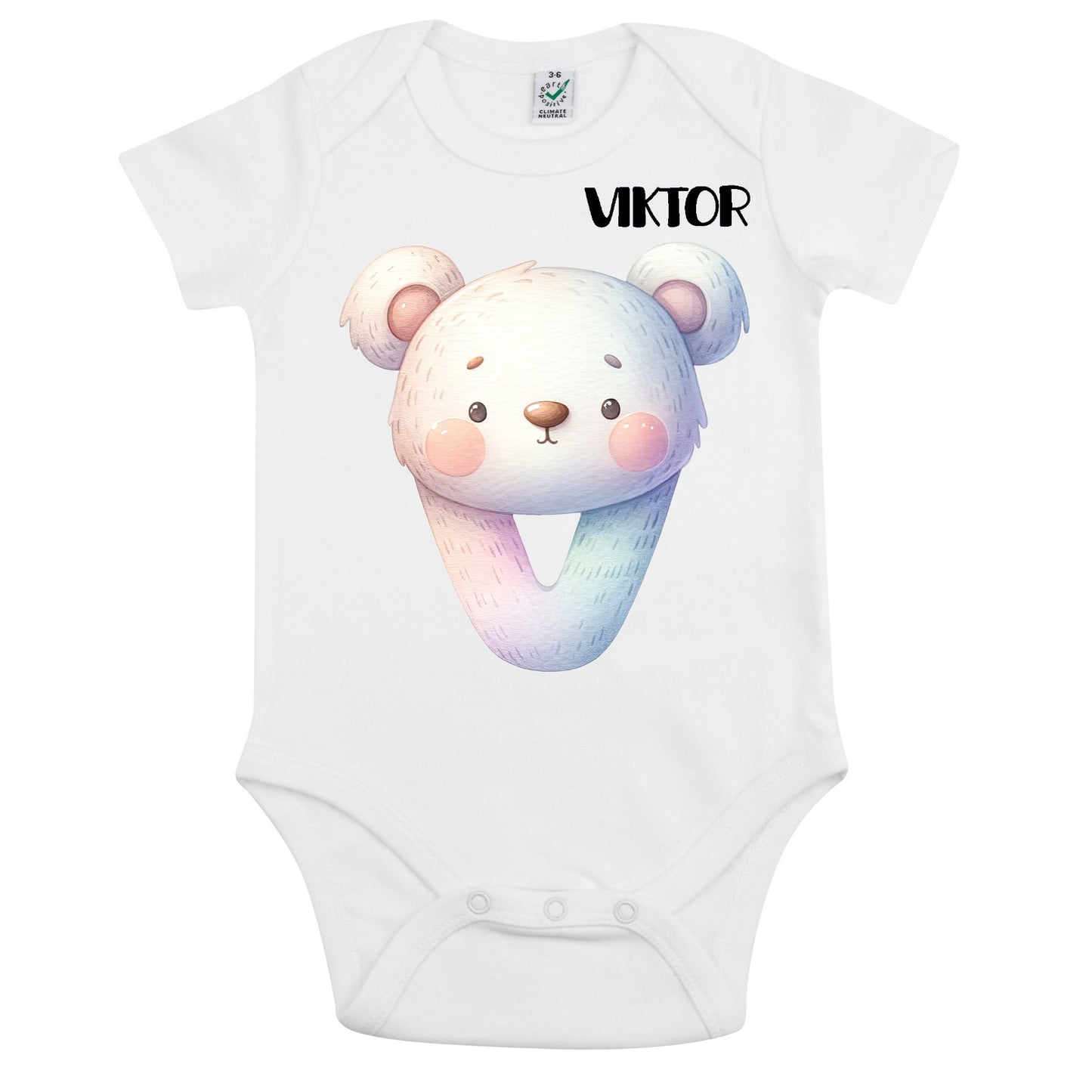Personlig Babybody med charmigt björnmotiv