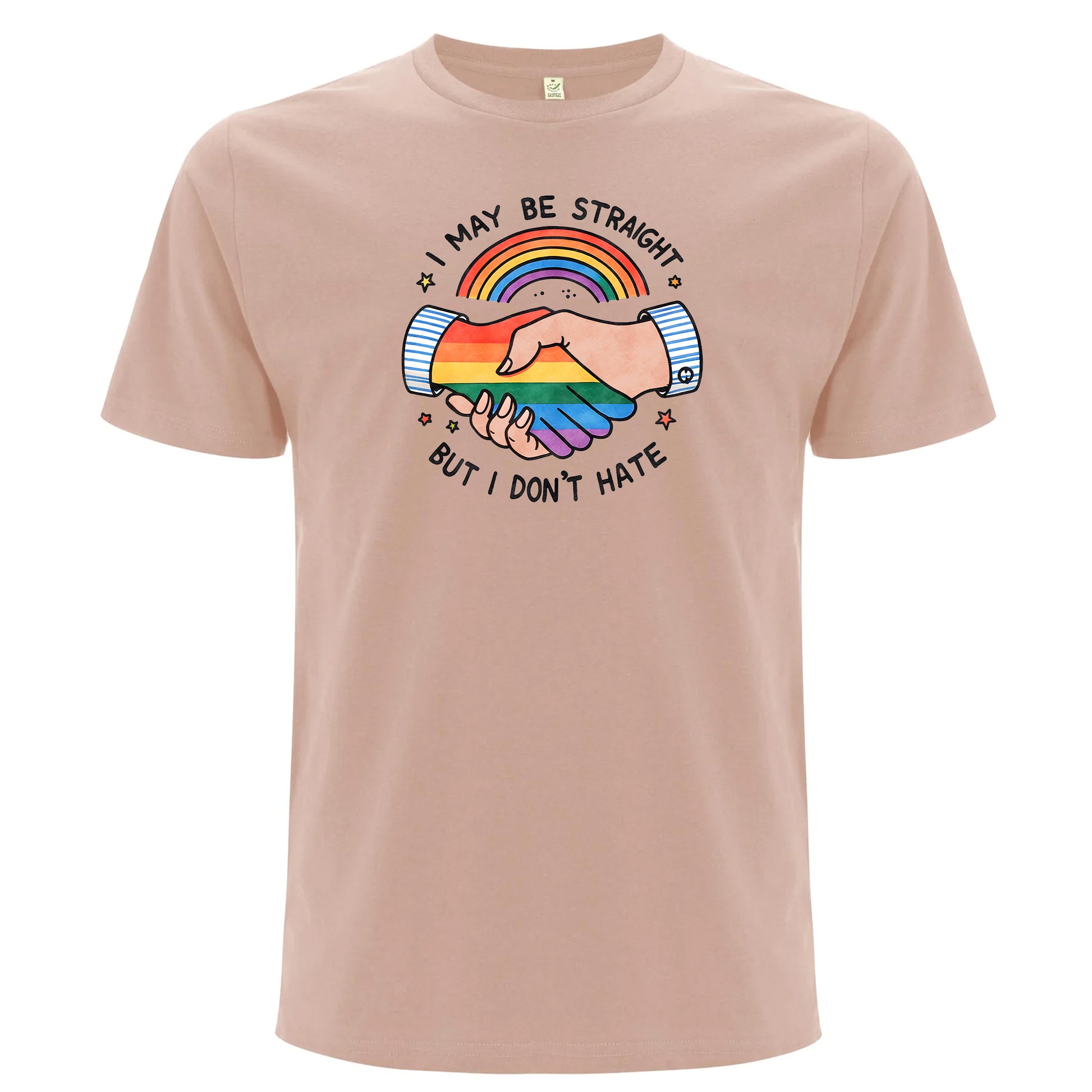Ally – I May Be Straight But I Don’t Hate T-shirt (Unisex)-Lovely Text