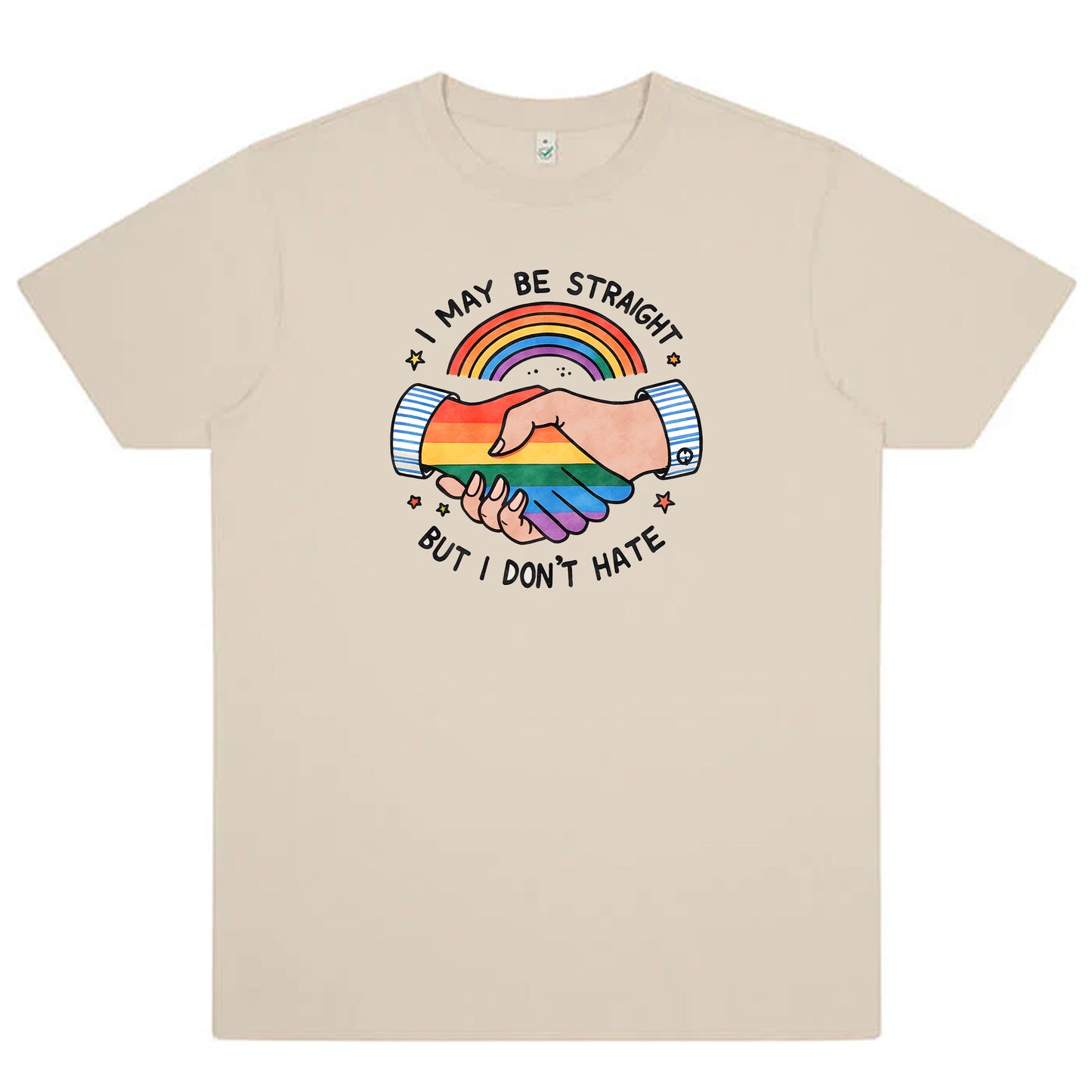 Ally – I May Be Straight But I Don’t Hate T-shirt (Unisex)-Lovely Text