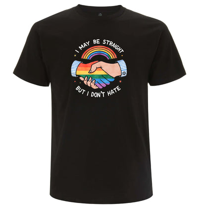 Ally – I May Be Straight But I Don’t Hate T-shirt (Unisex)-Lovely Text