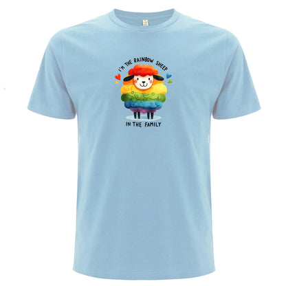 I’m the Rainbow Sheep in the Family – T-shirt (Unisex)-Lovely Text