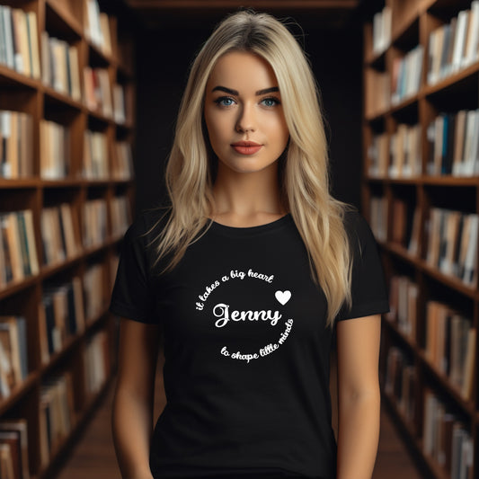 It Takes A Big Heart To Shape Little Minds Lärare T-shirt