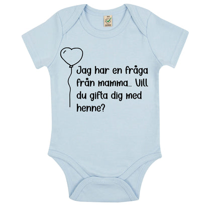 Frieri med en twist – babybody med fråga från mamma eller pappa