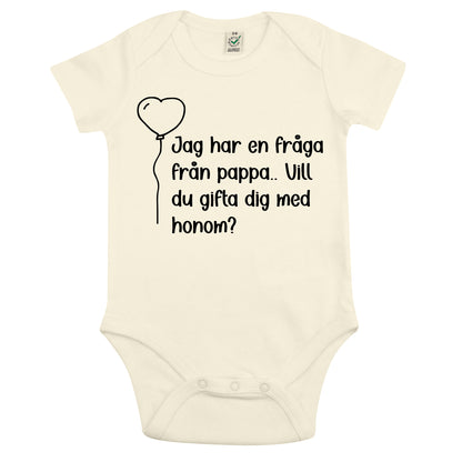 Frieri med en twist – babybody med fråga från mamma eller pappa