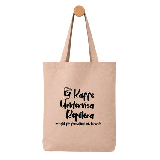 Tygpåse – Kaffe, undervisa, repetera