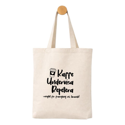 Tygpåse – Kaffe, undervisa, repetera