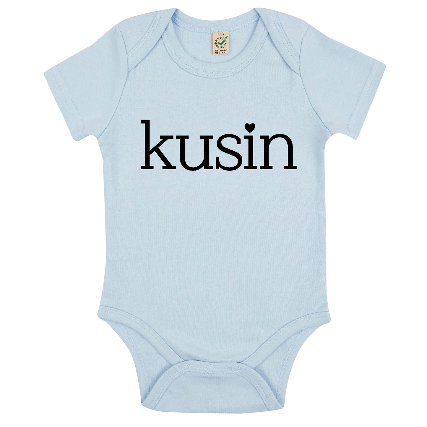 Kusin/Kusiner - Babybody 100 % Ekologisk bomull