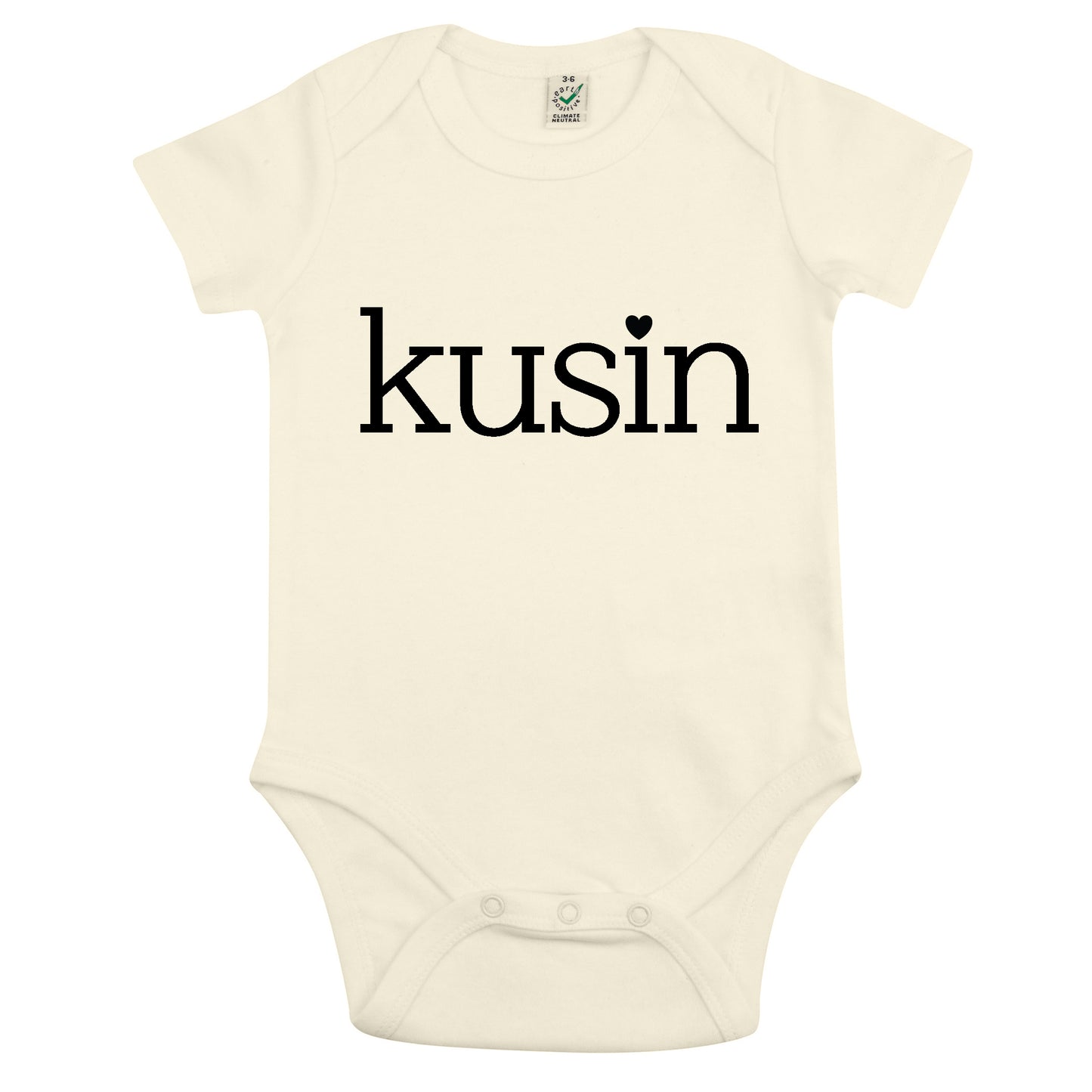 Kusin/Kusiner - Babybody 100 % Ekologisk bomull