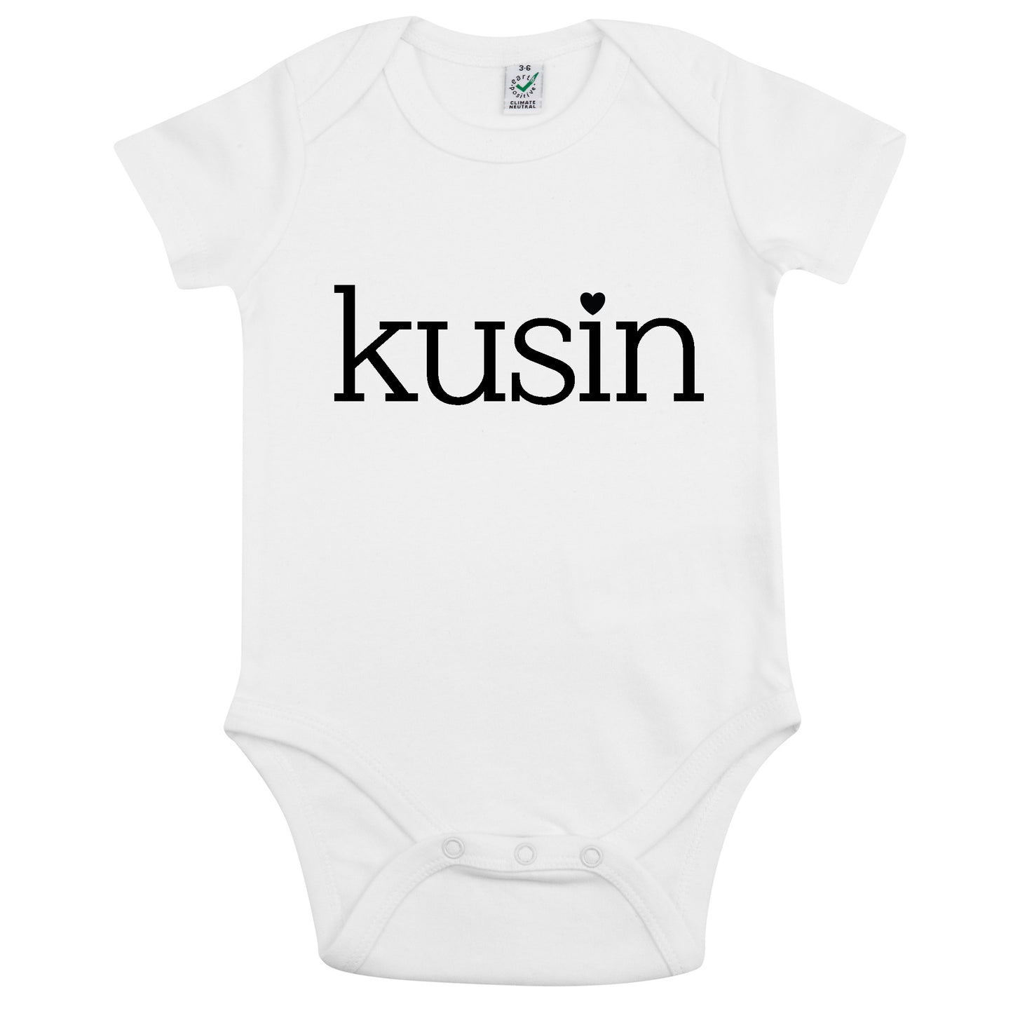 Kusin/Kusiner - Babybody 100 % Ekologisk bomull