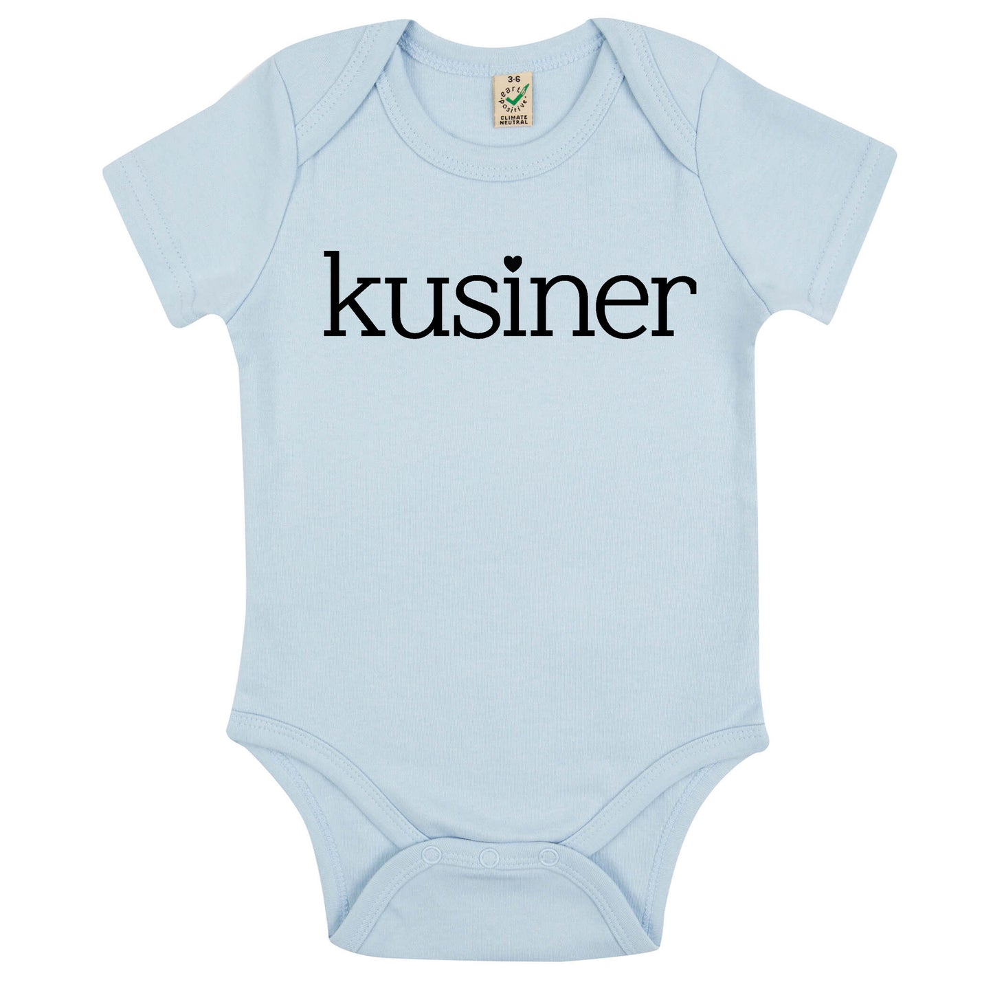 Kusin/Kusiner - Babybody 100 % Ekologisk bomull