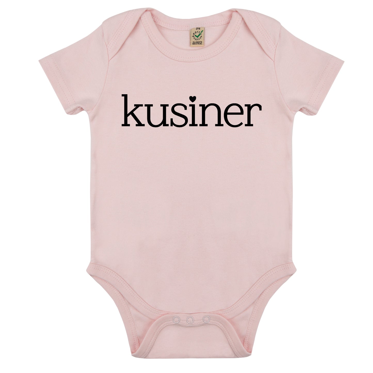 Kusin/Kusiner - Babybody 100 % Ekologisk bomull