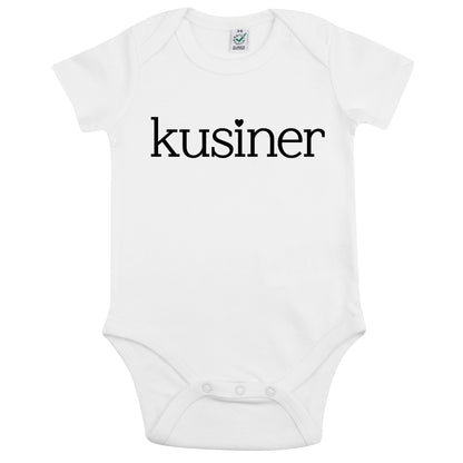 Kusin/Kusiner - Babybody 100 % Ekologisk bomull