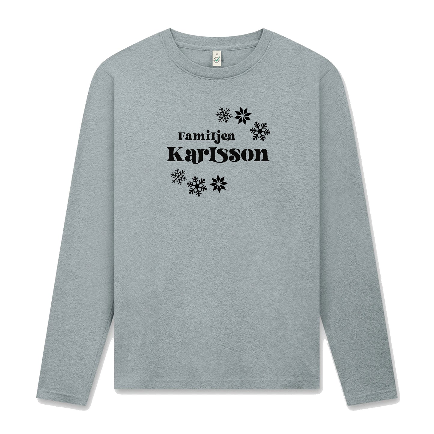 Jul Långärmad T-shirt Unisex – Anpassa med Ditt Efternamn