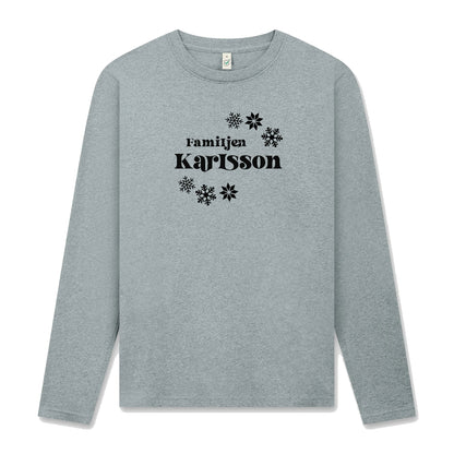Jul Långärmad T-shirt Unisex – Anpassa med Ditt Efternamn