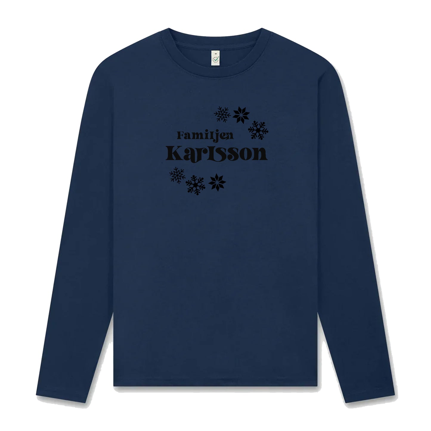 Jul Långärmad T-shirt Unisex – Anpassa med Ditt Efternamn