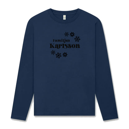 Jul Långärmad T-shirt Unisex – Anpassa med Ditt Efternamn