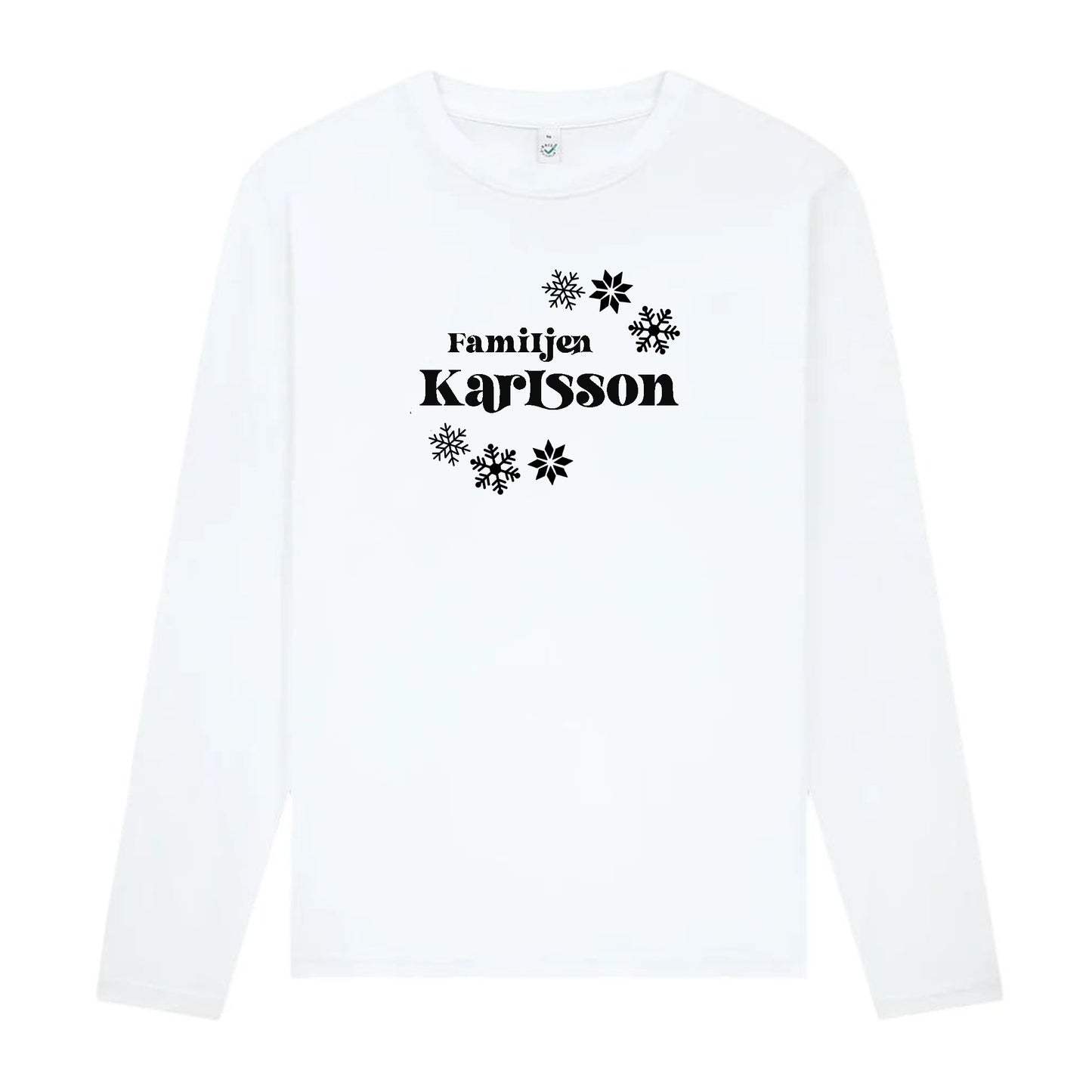 Jul Långärmad T-shirt Unisex – Anpassa med Ditt Efternamn