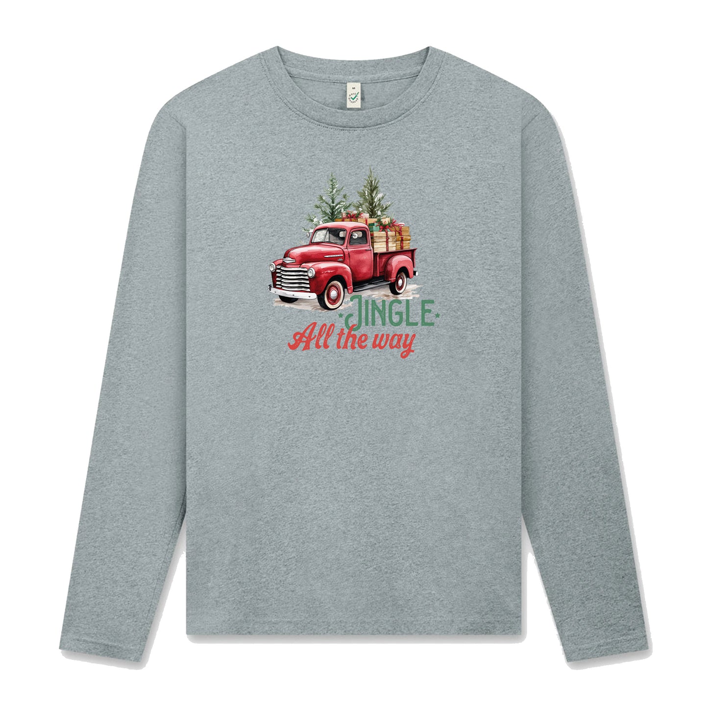 Jingle All The Way Långärmad T-shirt Unisex – Röd Lastbil