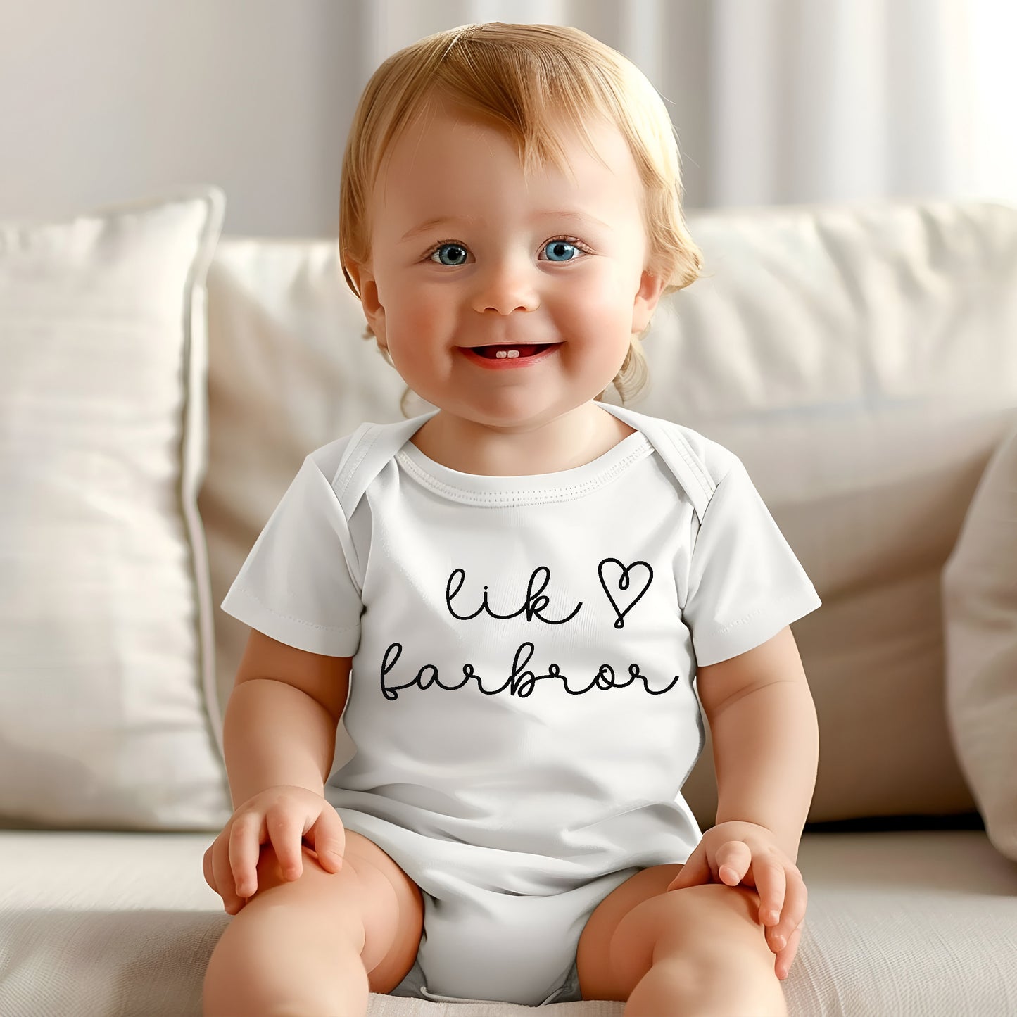 Lik pappa, mormor eller farbror? Den perfekta babybodyn!