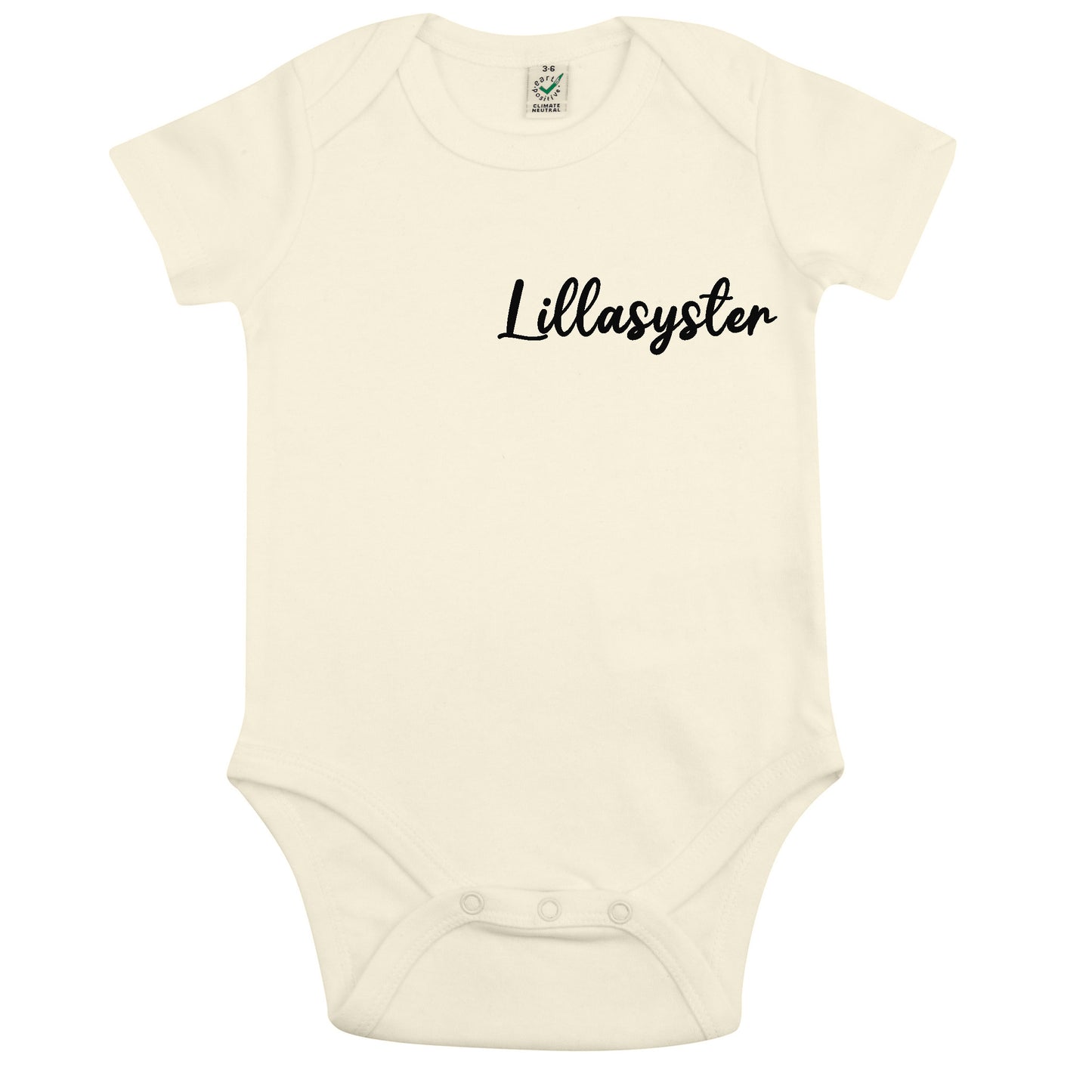 Lillasyster Babybody Nyfödd